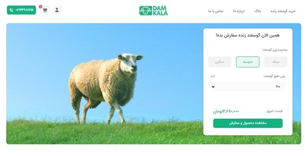 فروشگاه اینترنتی دام کالا