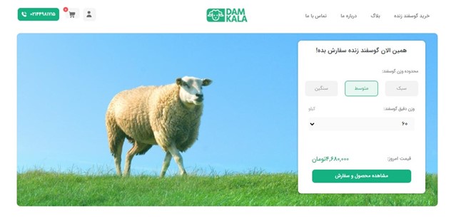 فروشگاه اینترنتی دام کالا